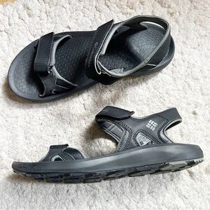 COLUMBIA Mens RIPTIDE II Black and Gray SANDALS Size 11
